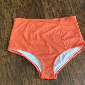 Orange bathing suit bottoms